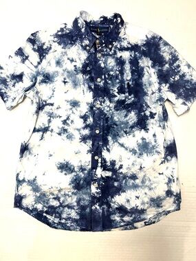 RALPH LAUREN BOYS TIE DYE BUTTON SHIRT